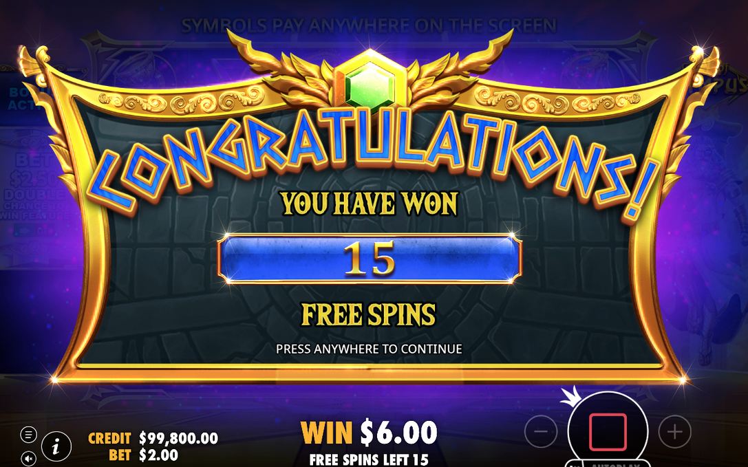 Free Spins round with the Total Multiplier counter