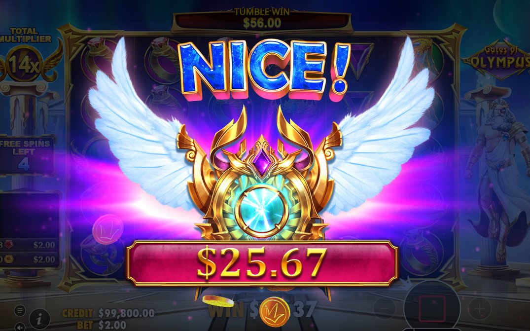 Retrigger of 5 more spins in the Free Spins round