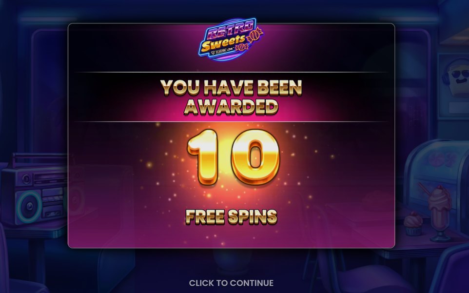 Free Spins screen showing Wild Candy Symbols on the grid
